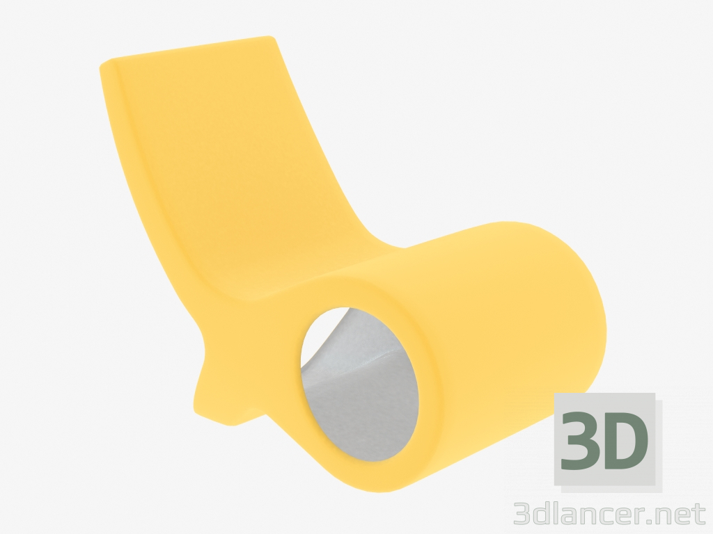 modèle 3D Chaise en plastique Poisson - preview
