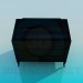 3d model Black dresser - preview