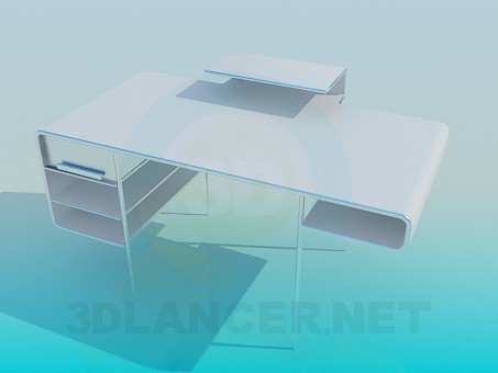 3D Modell Schreibtisch - Vorschau
