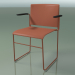 3d model Stackable chair with armrests 6603 (polypropylene Rust, V63) - preview