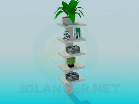 3d model Shelves for flower pots and souvenirs - preview