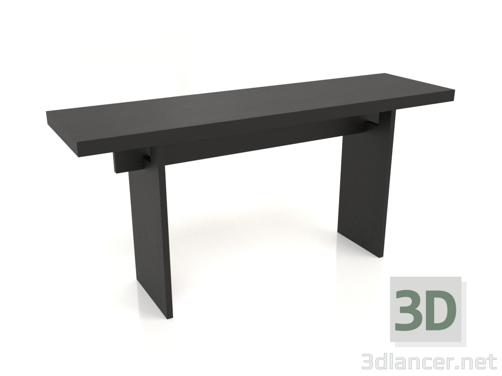 3D Modell Konsolentisch KT 13 (1600x450x750, Holz schwarz) - Vorschau