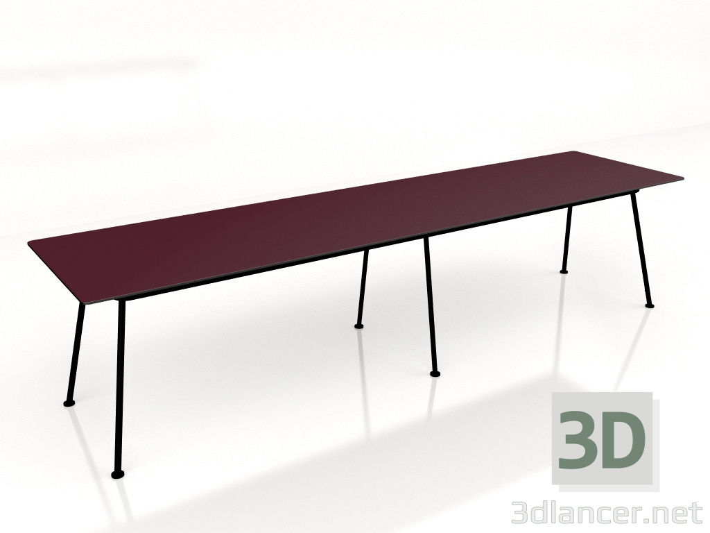 3D modeli Masa Yeni Okul Bankı NS832 (3200x800) - önizleme