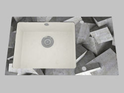 Lavaggio del vetro-granito, 1 camera con un'ala per l'asciugatura - Edge Diamond Capella (ZSC AB2C)