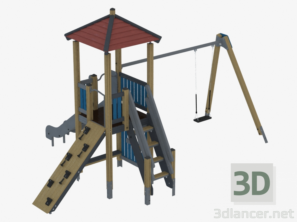 3D Modell Kinderspielanlage (KS1104) - Vorschau