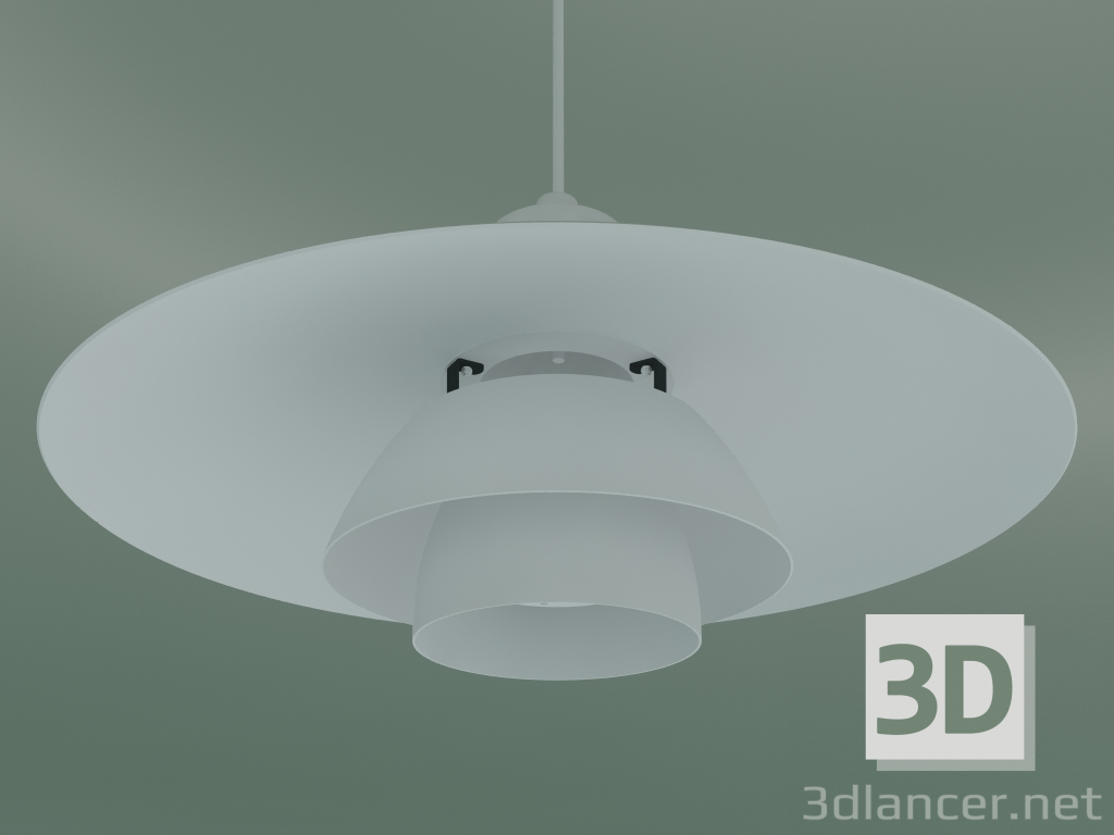 3d model Lámpara colgante PH 4/3 (60W, INC WHITE NEW) - vista previa