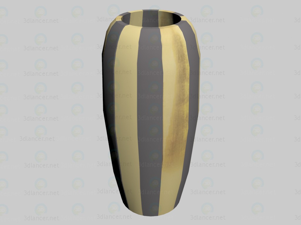 3D Modell Vase Verso Gold (klein) - Vorschau