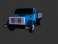 camion moderne low poly