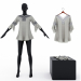 3D Dantel ekler ile bluz modeli satın - render