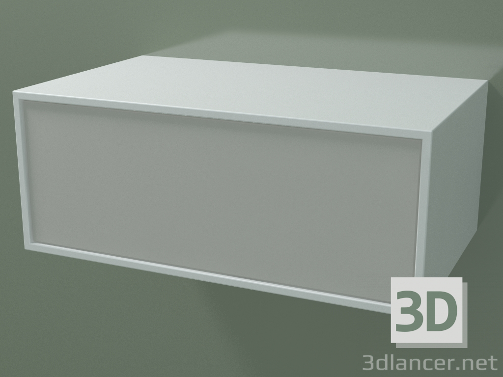 3D Modell Box (8AUBAA01, Gletscherweiß C01, HPL P02, L 60, P 36, H 24 cm) - Vorschau