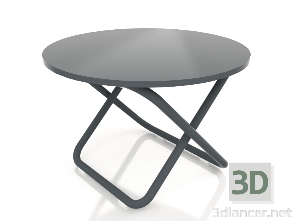 modello 3D Tavolo basso Ø60 (Antracite) - anteprima
