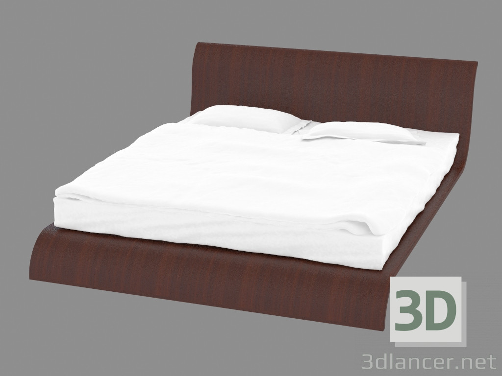 3d модель Двоспальне ліжко (jsb1020) – превью