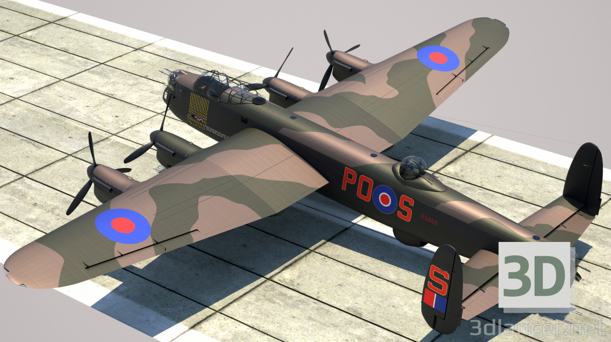 3d Lancaster b mK 3 модель купити - зображення