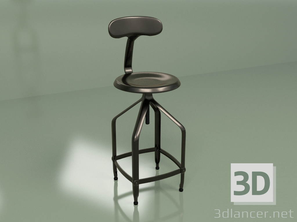 modèle 3D Tabouret de bar Nicolle - preview
