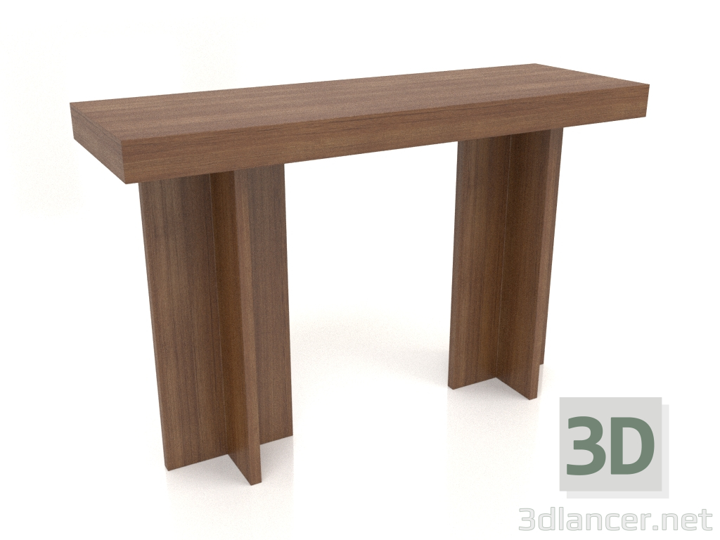 3D modeli Konsol masası KT 14 (1200x400x775, ahşap kahverengi ışık) - önizleme