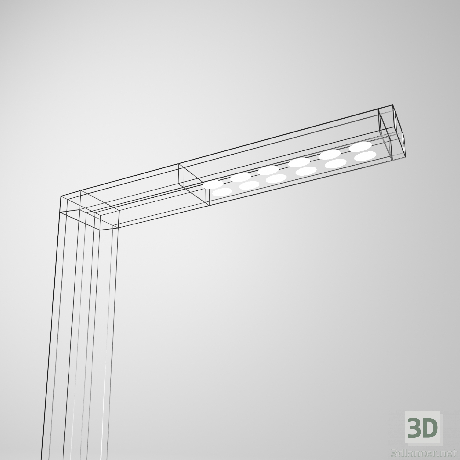 3d Street lamp model buy - render