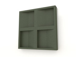 3D duvar paneli CONCAVE (koyu yeşil)
