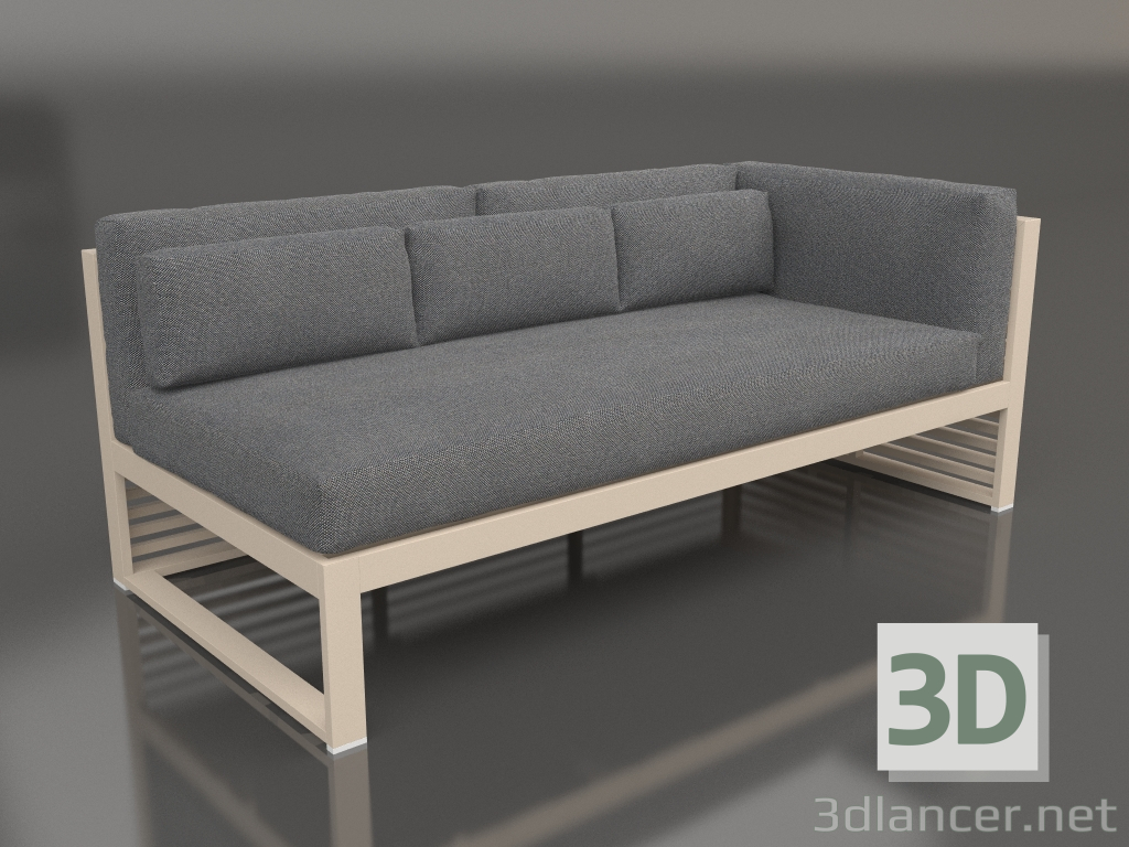 3D Modell Modulares Sofa, Teil 1 rechts (Sand) - Vorschau