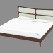 3d model Double bed with leather headboard (jsb 1030) - preview