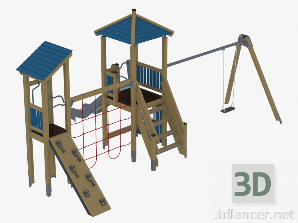 3D Modell Kinderspielanlage (KS1202) - Vorschau