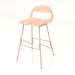 3d model Semi-bar chair Leina (Light pink) - preview
