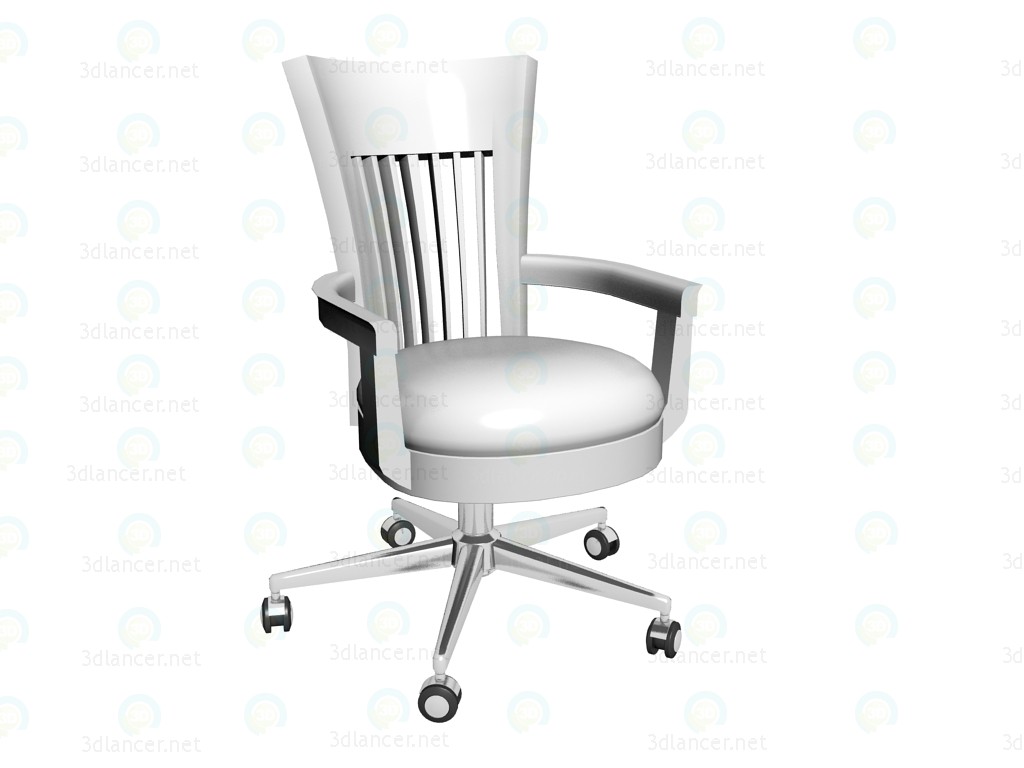 3d model Niños silla Classic blanco - vista previa