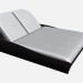 modello 3D Chaise 2-letto 2 posti Box Chaise Longe con interno 46610 46660 - anteprima