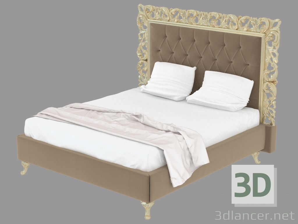 3d model Doble Superbia cama - vista previa