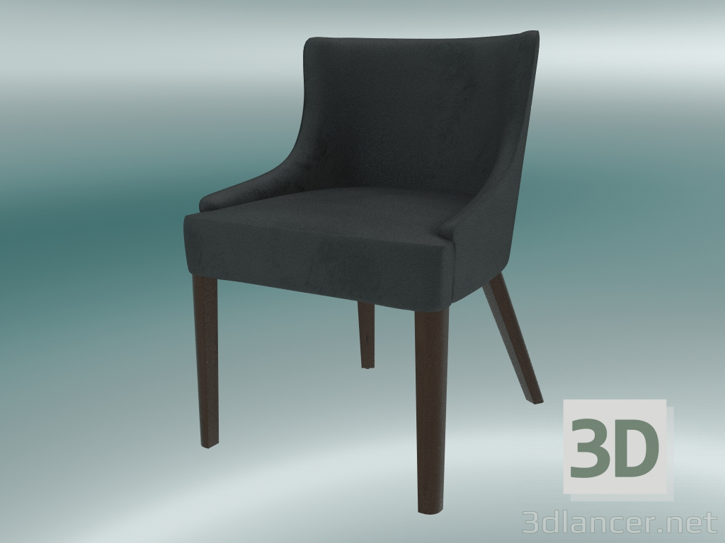 3D Modell Halber Stuhl Elias (Dunkelgrau) - Vorschau