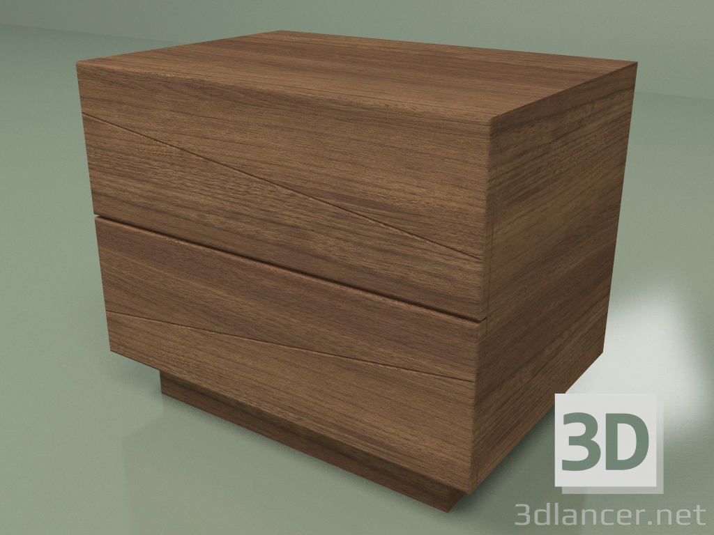 modèle 3D Table de chevet Bora - preview
