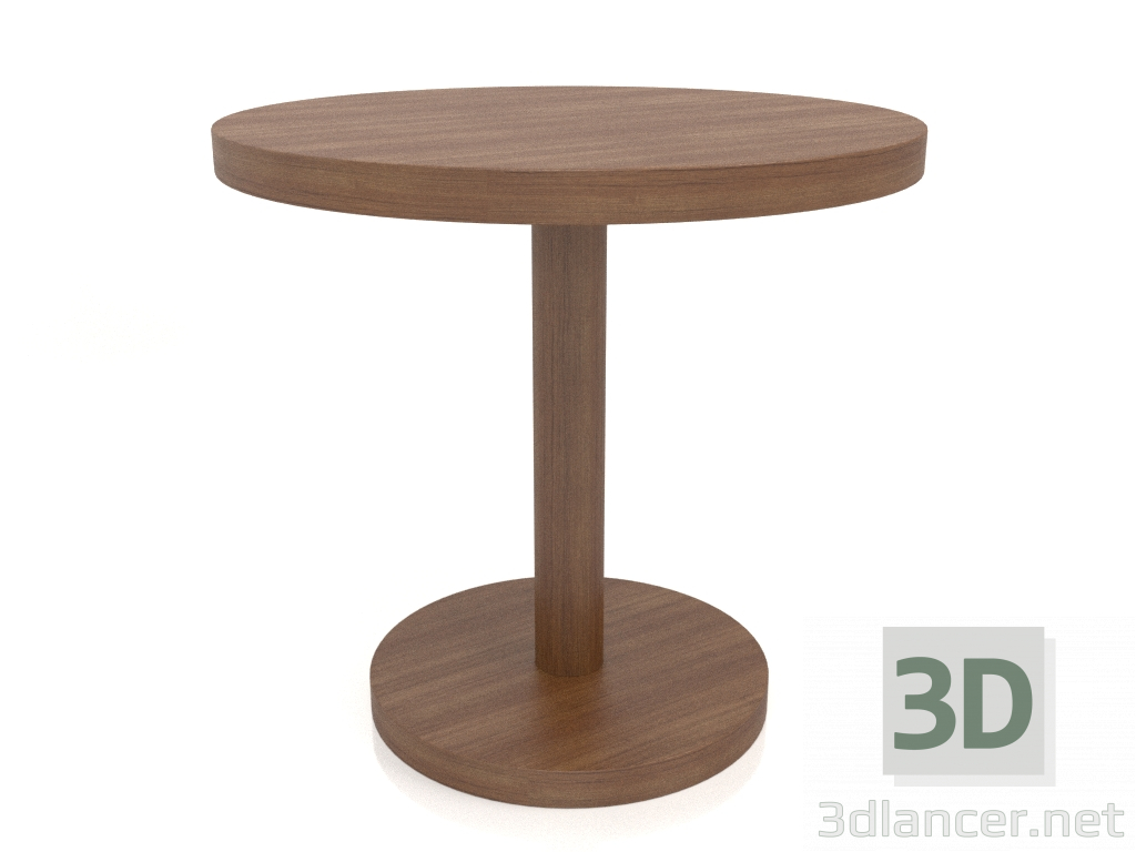 3D Modell Esstisch DT 012 (D=800x750, Holz braun hell) - Vorschau