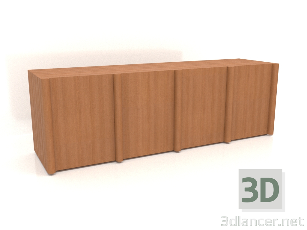 3 डी मॉडल बुफे मेगावाट 05 (2465х667х798, लकड़ी लाल) - पूर्वावलोकन