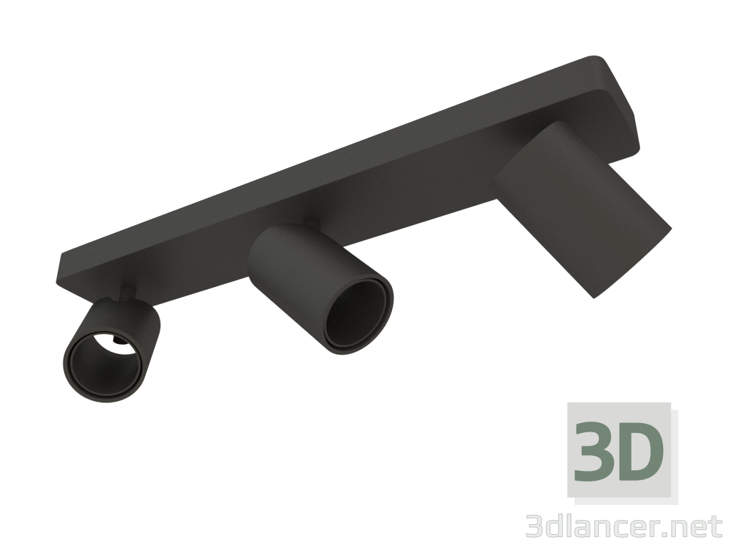 modèle 3D Plafonnier Spot (6711) - preview