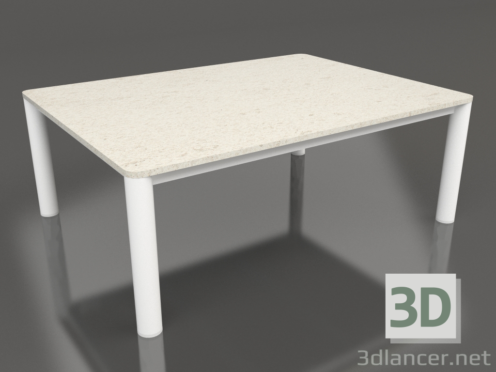 3d модель Стол журнальный 70×94 (White, DEKTON Danae) – превью