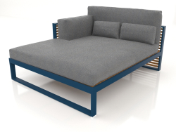 XL modular sofa, section 2 left, high back, artificial wood (Grey blue)