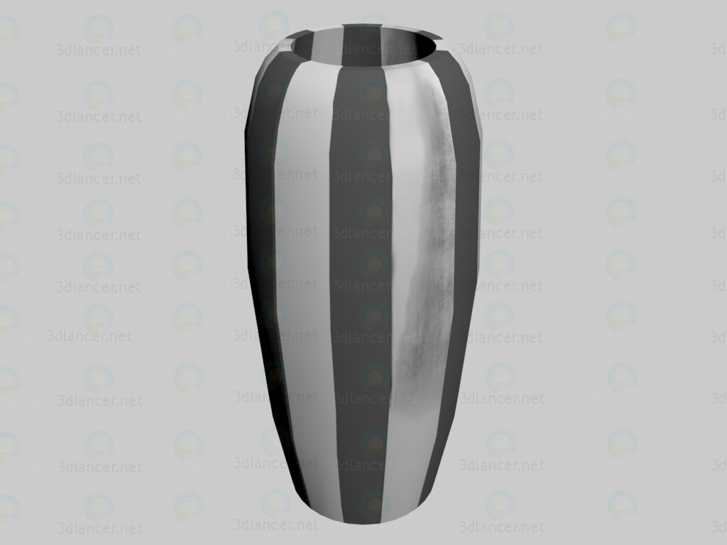 3d model Vase Verso Silver (average) - preview