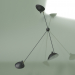 modello 3D Lampada da parete Spider 3 lampade (nero) - anteprima