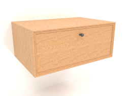 Mueble de pared TM 14 (600x400x250, madera chapada en caoba)