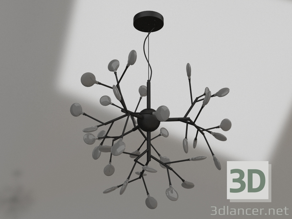 modèle 3D Lustre Wetta noir (07521-36.19) - preview