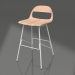 3D modeli Yarım bar sandalyesi Leina (Beyaz) - önizleme