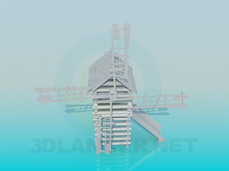 3D Modell Windmühle - Vorschau