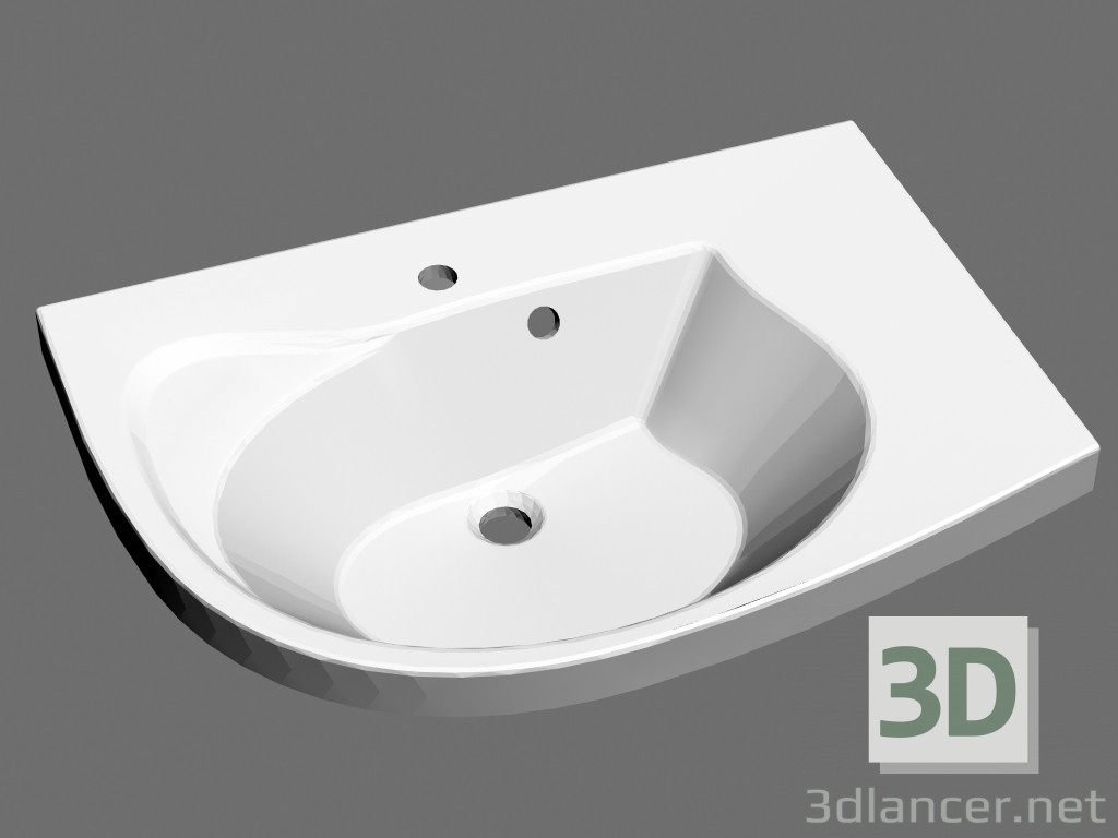3D Modell Waschbecken für Möbel Rosa Comfort R - Vorschau