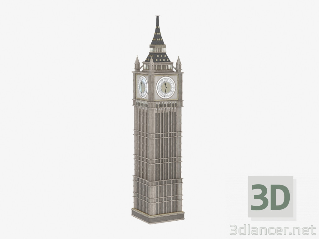 modèle 3D Statuette de l'horloge Big Ben - preview