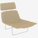 modèle 3D Chaise avec repose-tête en cuir Ressort - preview