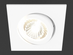 luminaria empotrada LED (DL18461_01WW-White SQ Dim)