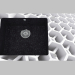 3D Modell Waschen von Glas-Granit, 1 Kammer mit einem Flügel zum Trocknen - der Rand rund Capella (ZSC GC1C) - Vorschau
