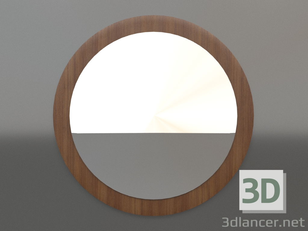 3d модель Зеркало ZL 25 (D=900, wood brown light) – превью