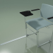 3d model Stackable chair with armrests and accessories 6603 (polypropylene Petrol, CRO) - preview