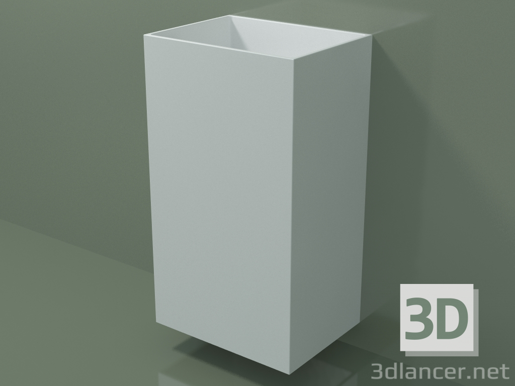 modello 3D Lavabo sospeso (03UN26102, Glacier White C01, L 48, P 36, H 85 cm) - anteprima