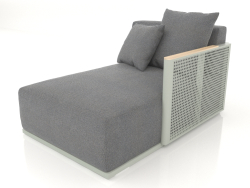 Módulo de sofá seção 2 direita (cinza cimento)